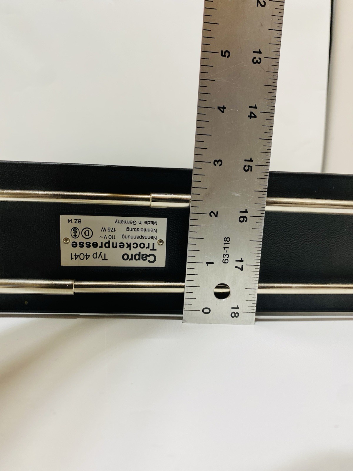 Vtg Capro Trockenpresse 4041 Photo Paper Dryer Drying Press Germany Electric 110