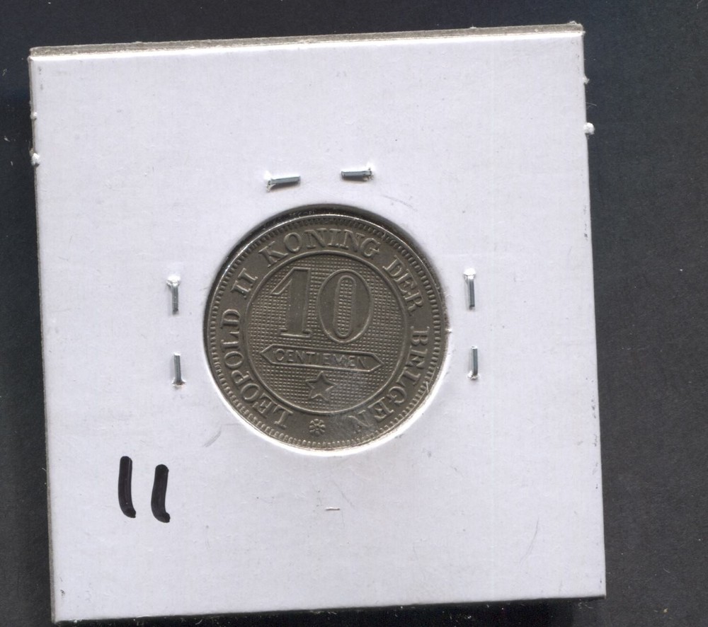 1894-Belgium-10 Centimes-XF