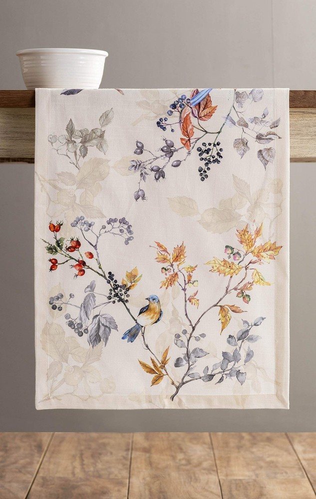 Maison d' Hermine Table Runner 100% Cotton Single Layer Table Runners 108 inches