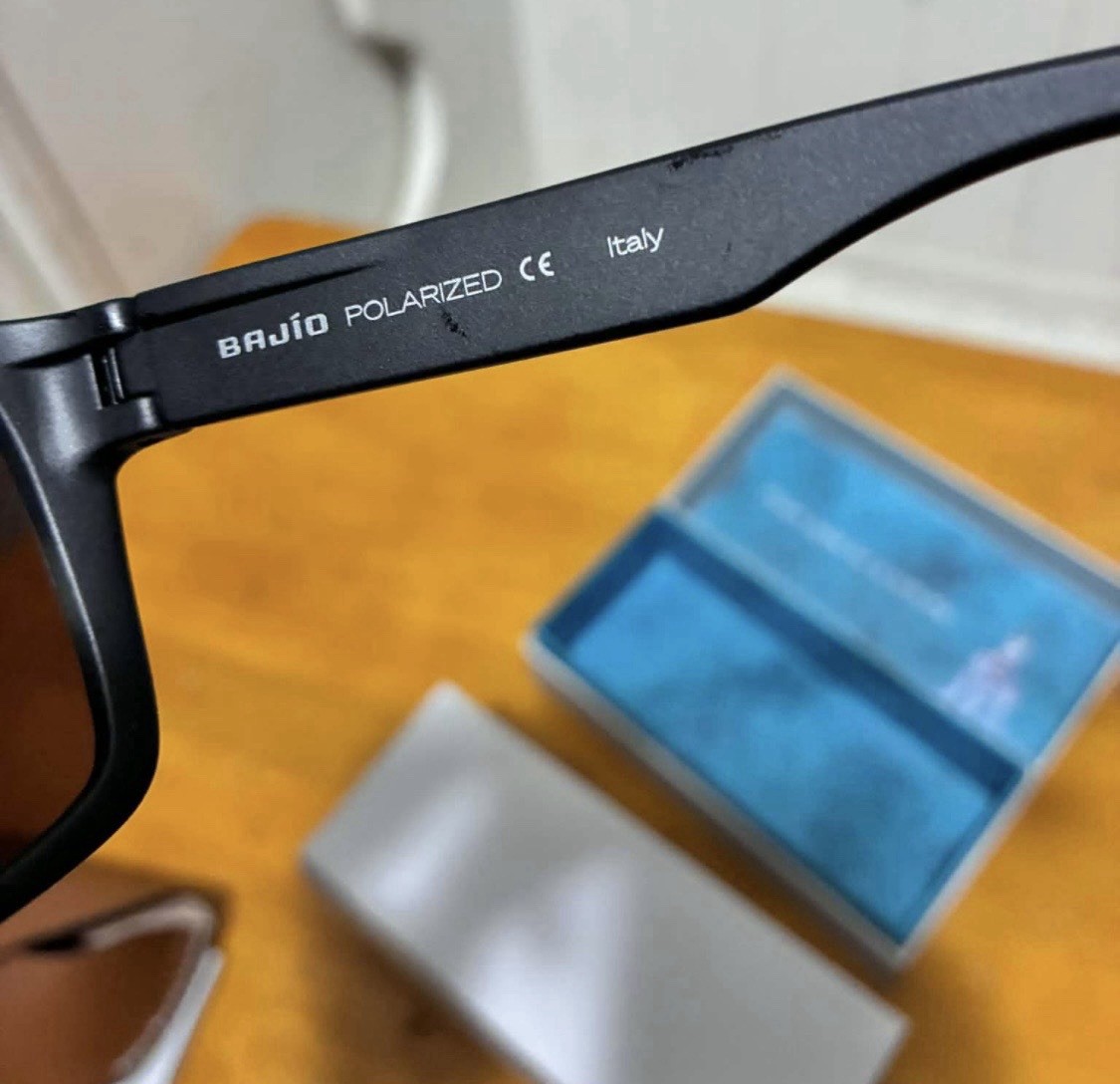 Bajio Boneville Men's Sunglasses Dark Tortoise Matte, Copper Poly