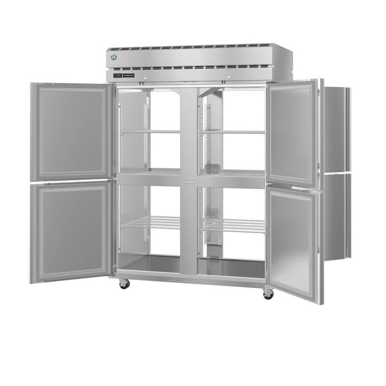 Hoshizaki PT2A-HS-HS Two Section Pass-Thru Refrigerator w/ 8 Solid Half Doors