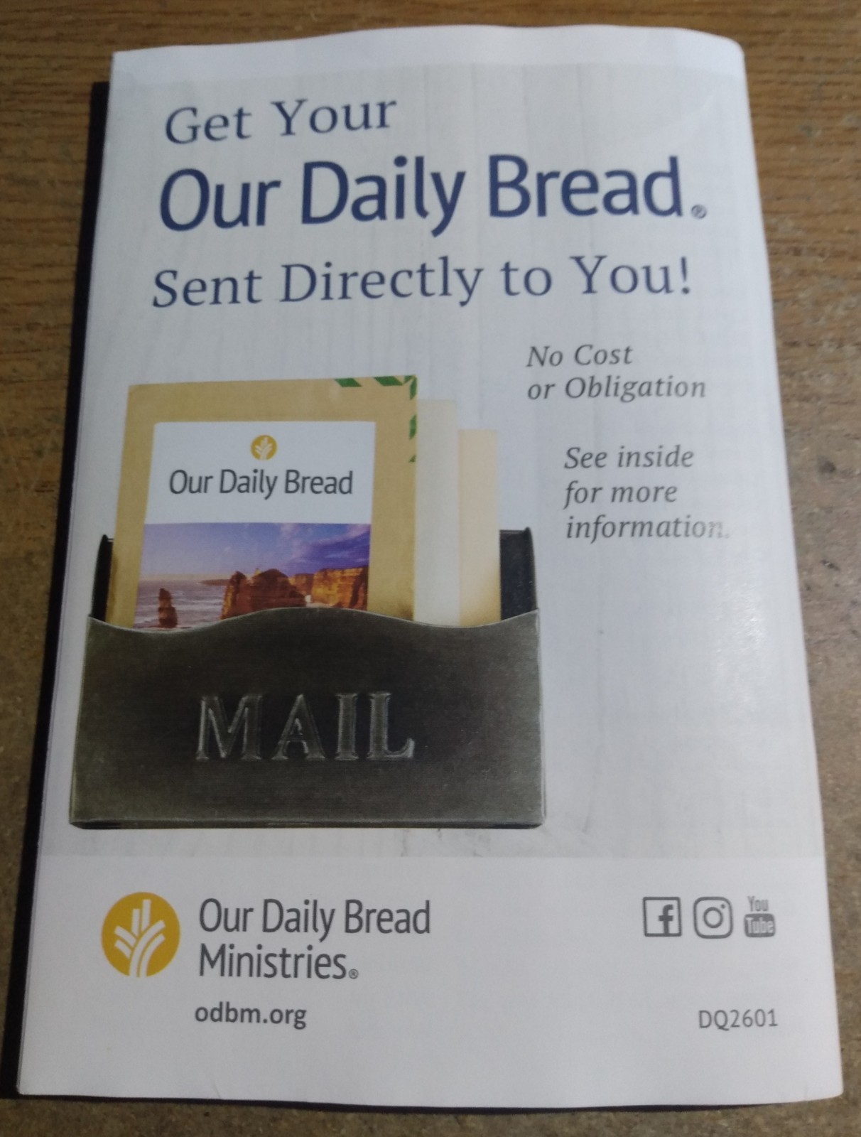 Our Daily Bread Devotional March, April, May 2026