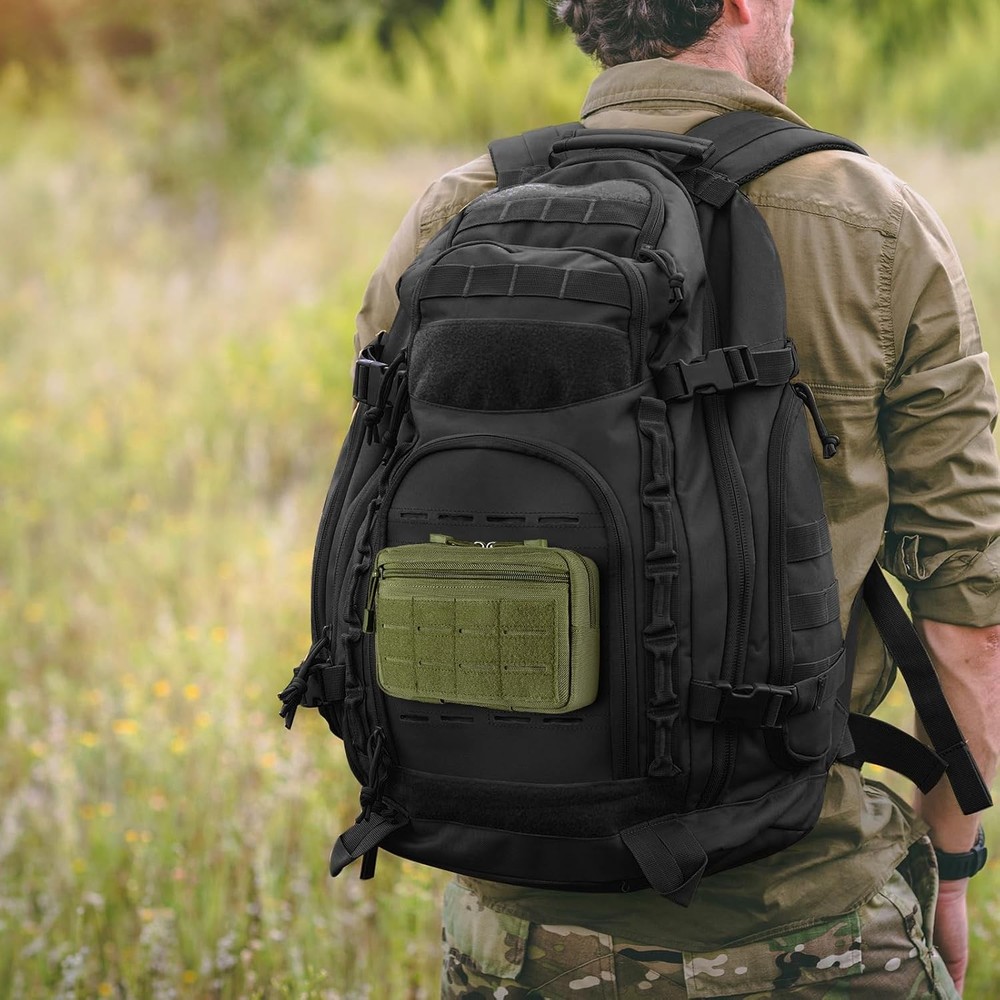 Tactical Molle Admin Pouch Utility Laser Cut EDC Tool Pouch Horizontal Modular