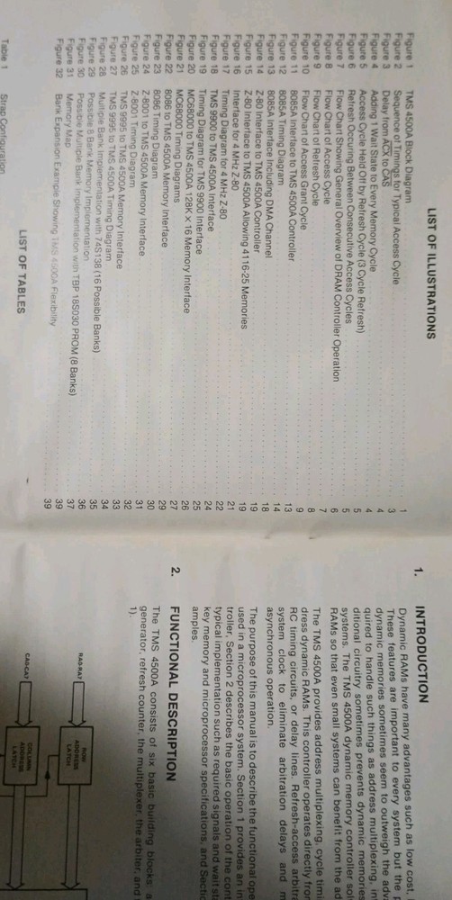 TMS4500A Dynamic Ram Controller User Manual 1982 Texas Instruments MOS Memory