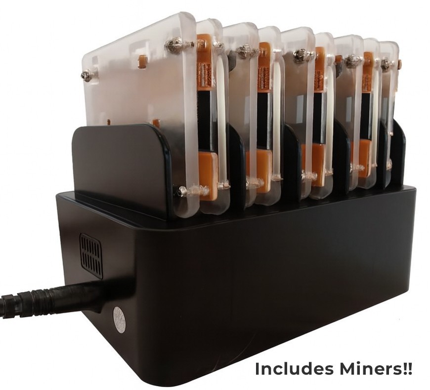 Smart USB Power Bay + 5 Bitcoin Lottery Miners!! (1,000 KH/s NM Miners)
