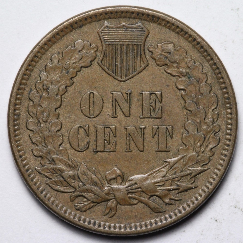 1907 Indian Head Cent Penny AU E175 QQN