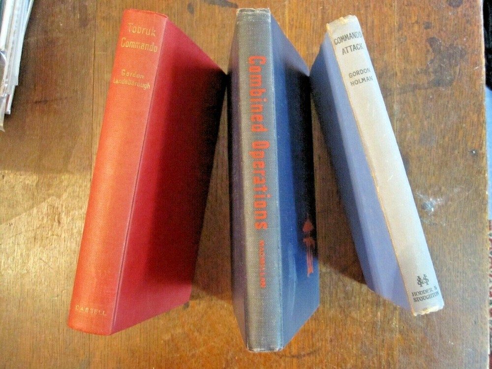 3 WWII BOOKS - COMMANDO ATTACK, COMBINED OPERATIONS, TOBRUK COMMANDO