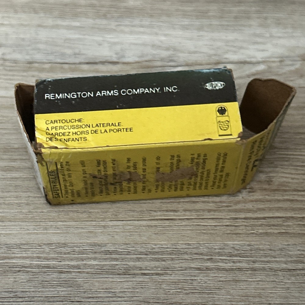 Remington Yellow Jacket 22 Long Rifle Empty Box With Insert