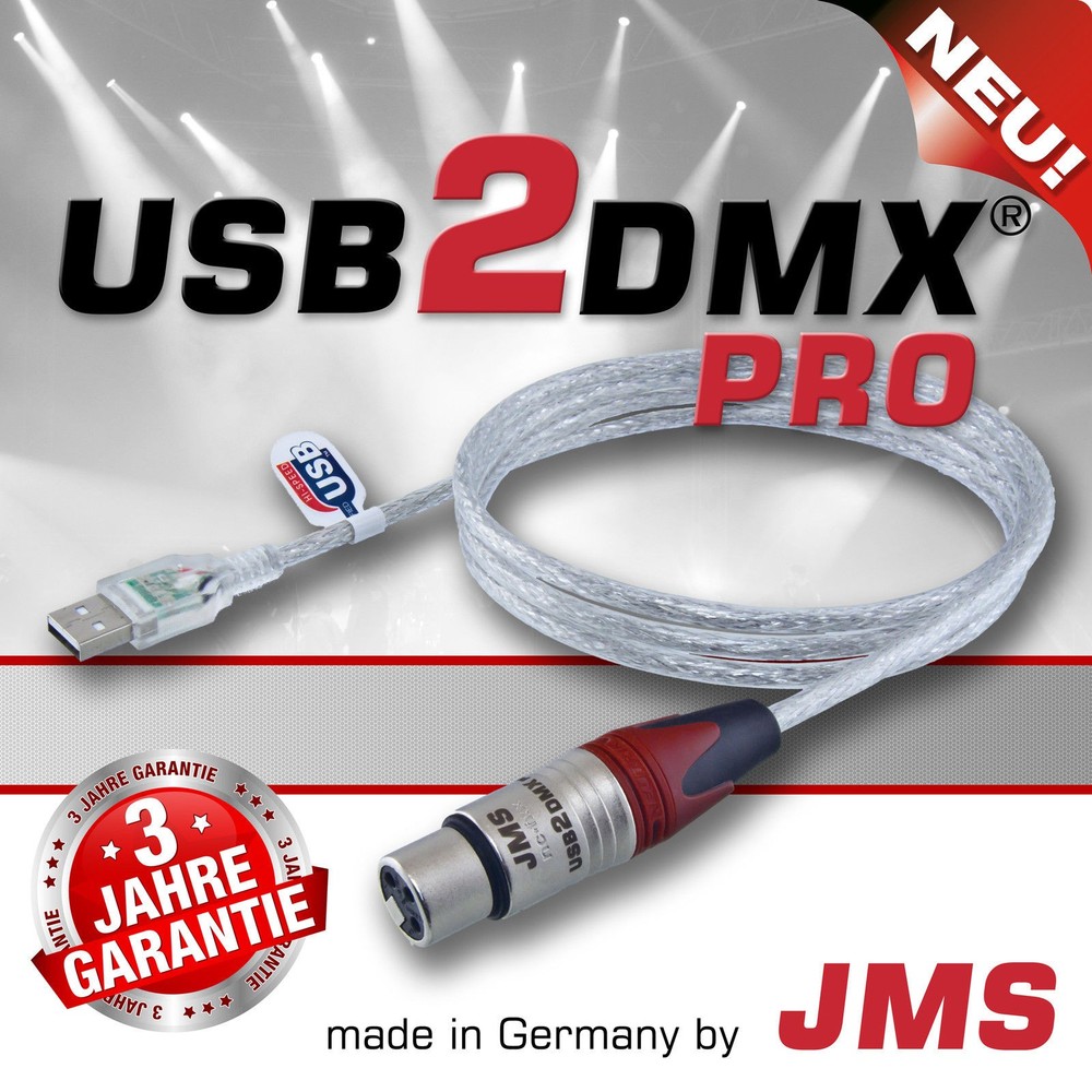 USB2DMX PRO JMS USB Controller Interface 512 DMX channels 3 years warranty