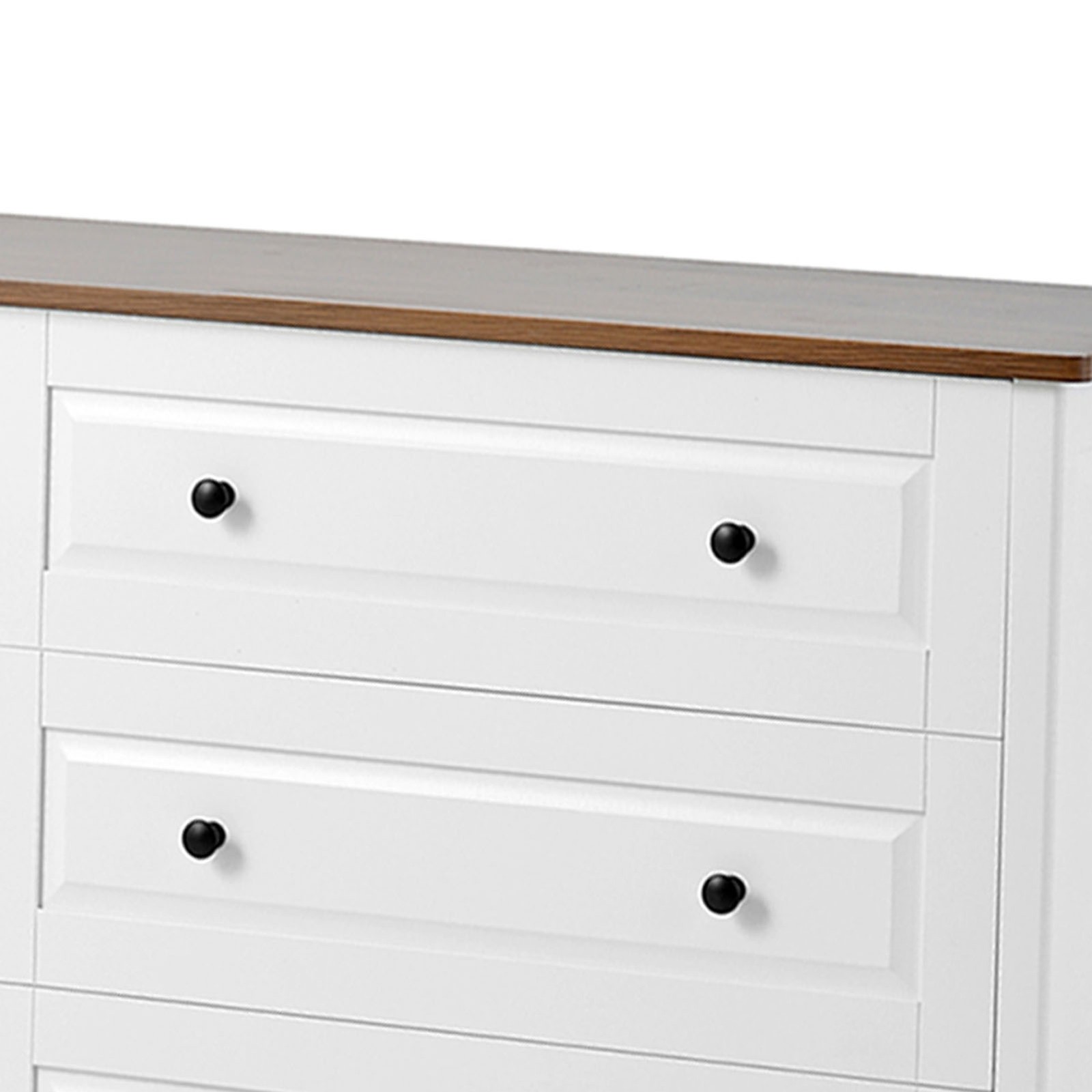 6 Storage Drawer Bedroom Wood Organizer Storage Furniture White