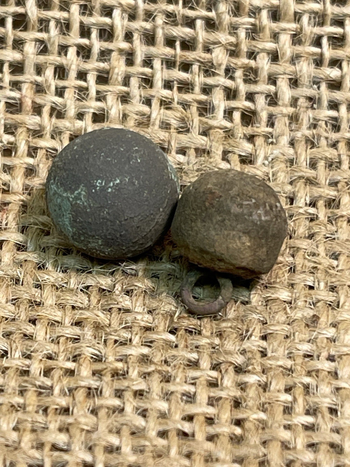 Two Dug Civil War Zouave Small Ball Buttons Found Near Kennesaw Mountain Ga