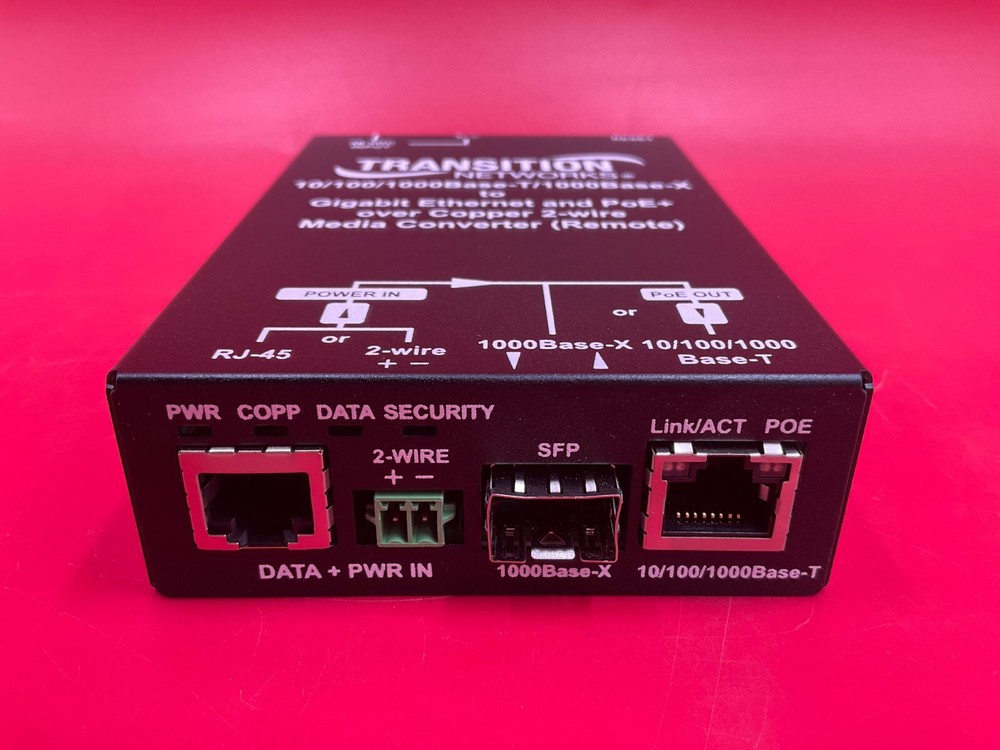 Transition Networks Ethernet Over 2Wire Extender EO2PD4052-111 ✅❤️✅❤️ NEW!
