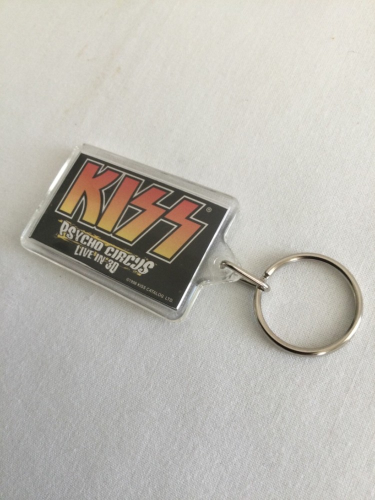 1998 KISS Psycho Circus Tour Key Chain, Working Pass, Psycho Circus 3D Glasses