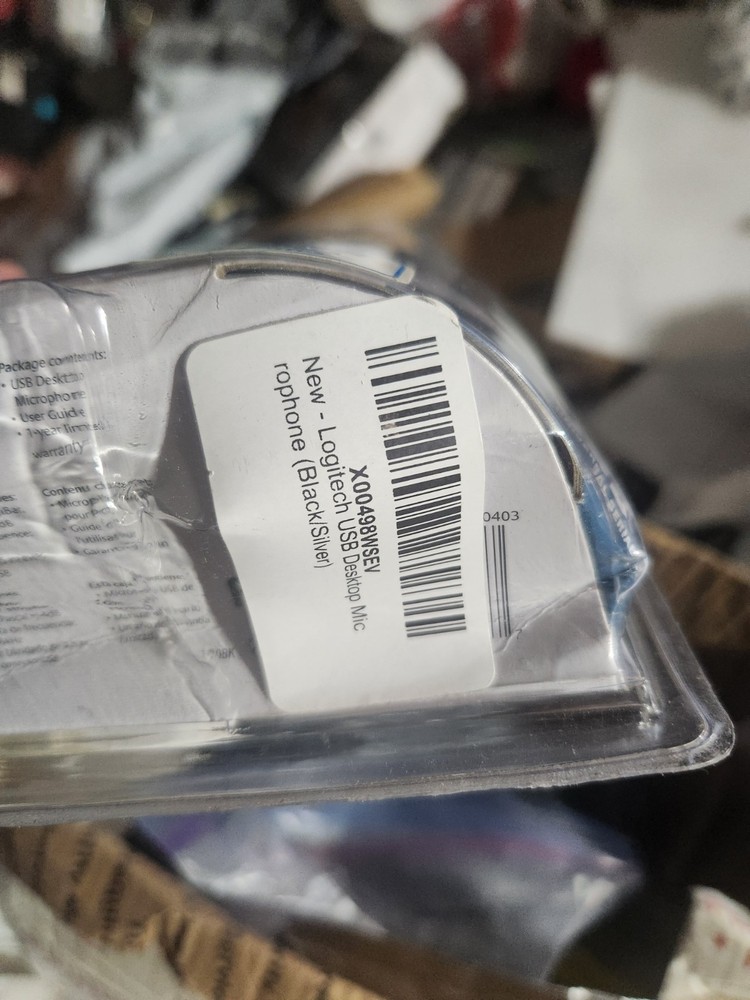 Logitech USB Desktop Microphone for PC Mac - BLACK/ SILVER