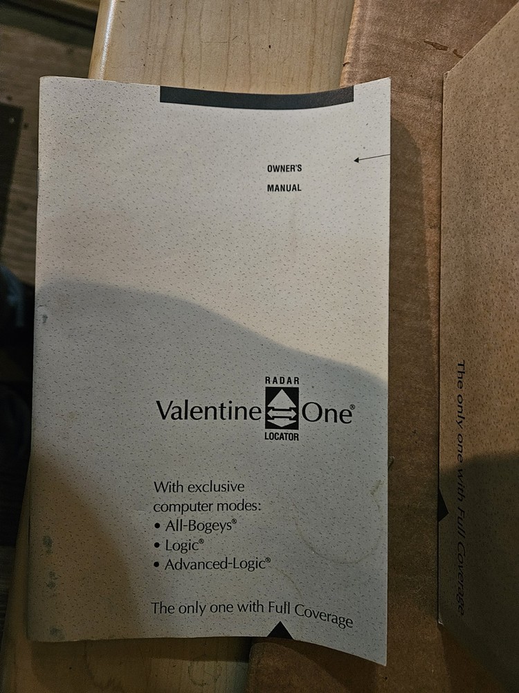 Valentine One Radar Locator Package **Read Discription **