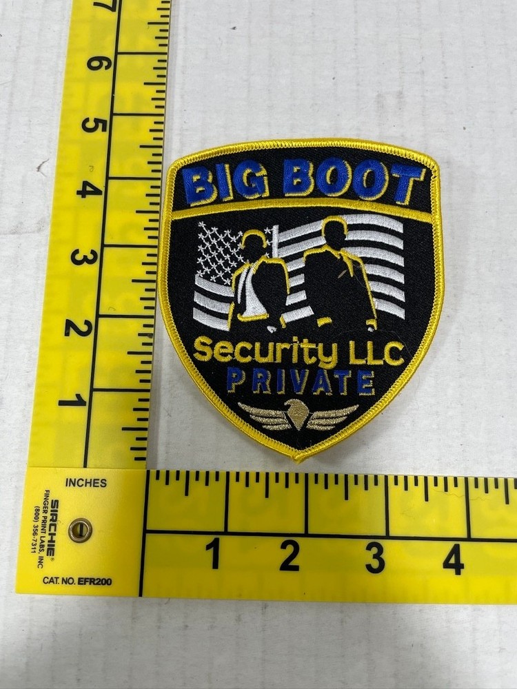 Big Boot Security LLC Private Security Shoulder patch Police obsolete