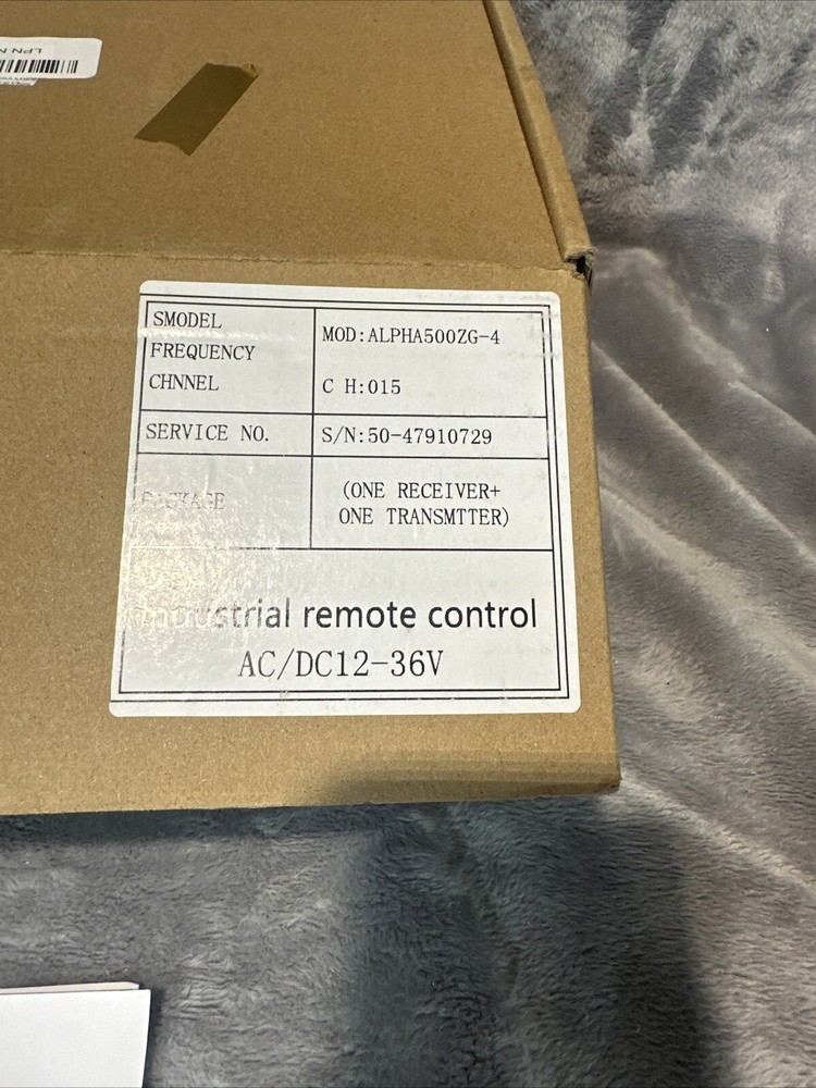 Industrial Wireless Crane Remote Control Switch 1 Receive + 1 Transmitter 12V24V