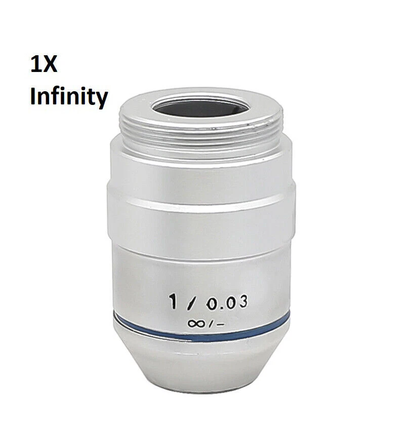 195 1X 2X RMS Achromatic Infinity Objective Lens for Biological Microscope