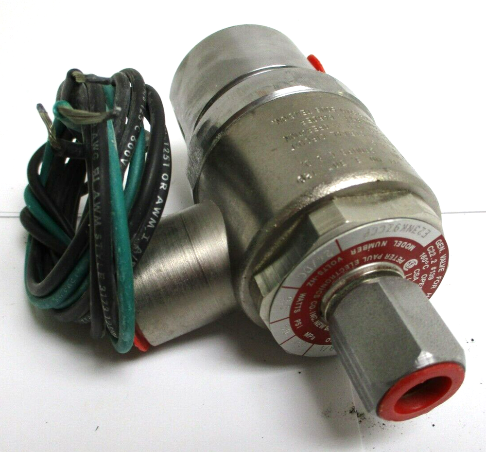 PETER PAUL ELECTRONICS , E23NK9ZCCP , SOLENOID , 24-DC , 1/4" FNPT , SURPLUS