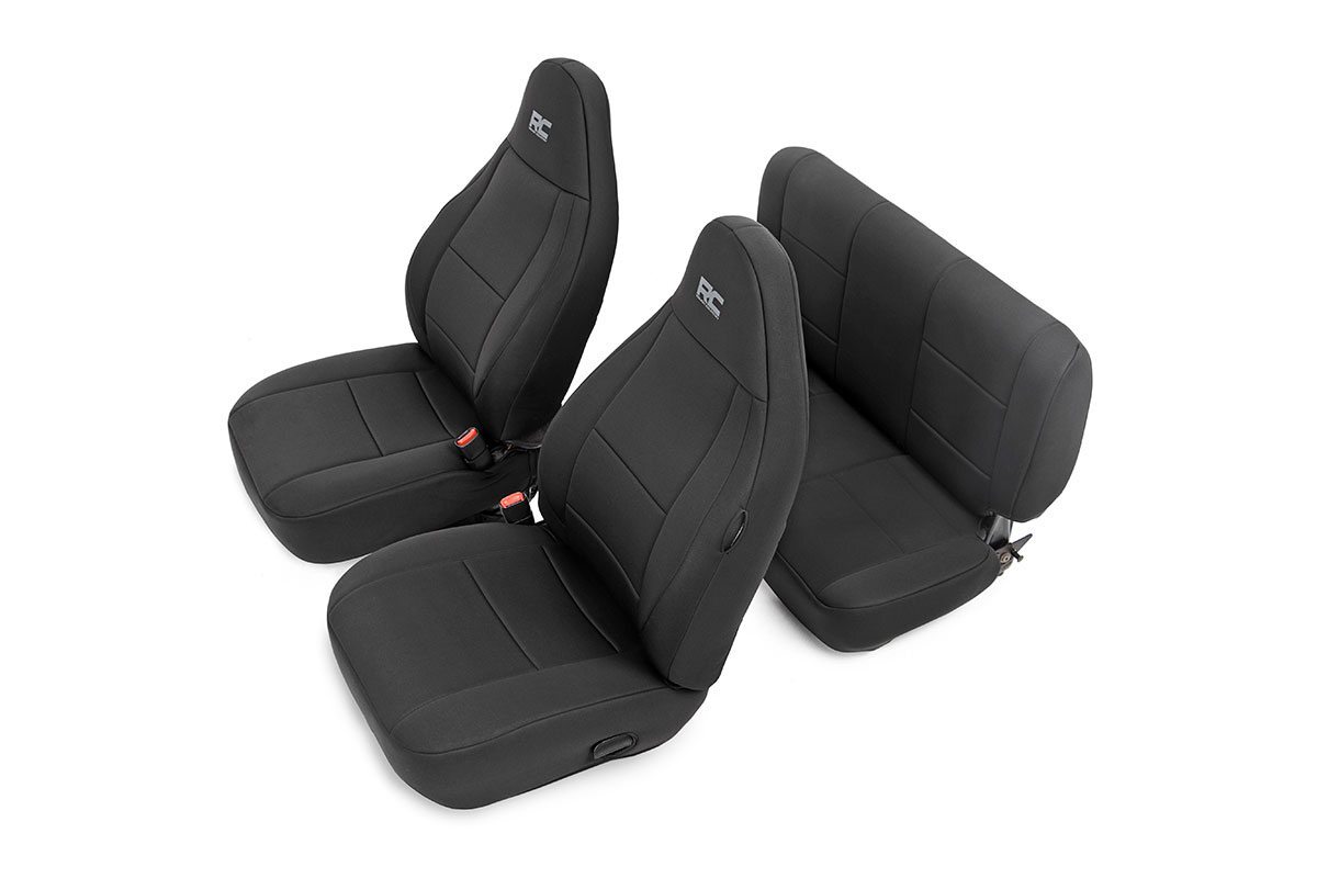 Rough Country Neoprene Seat Covers for 1997-2002 Jeep Wrangler TJ - 91000