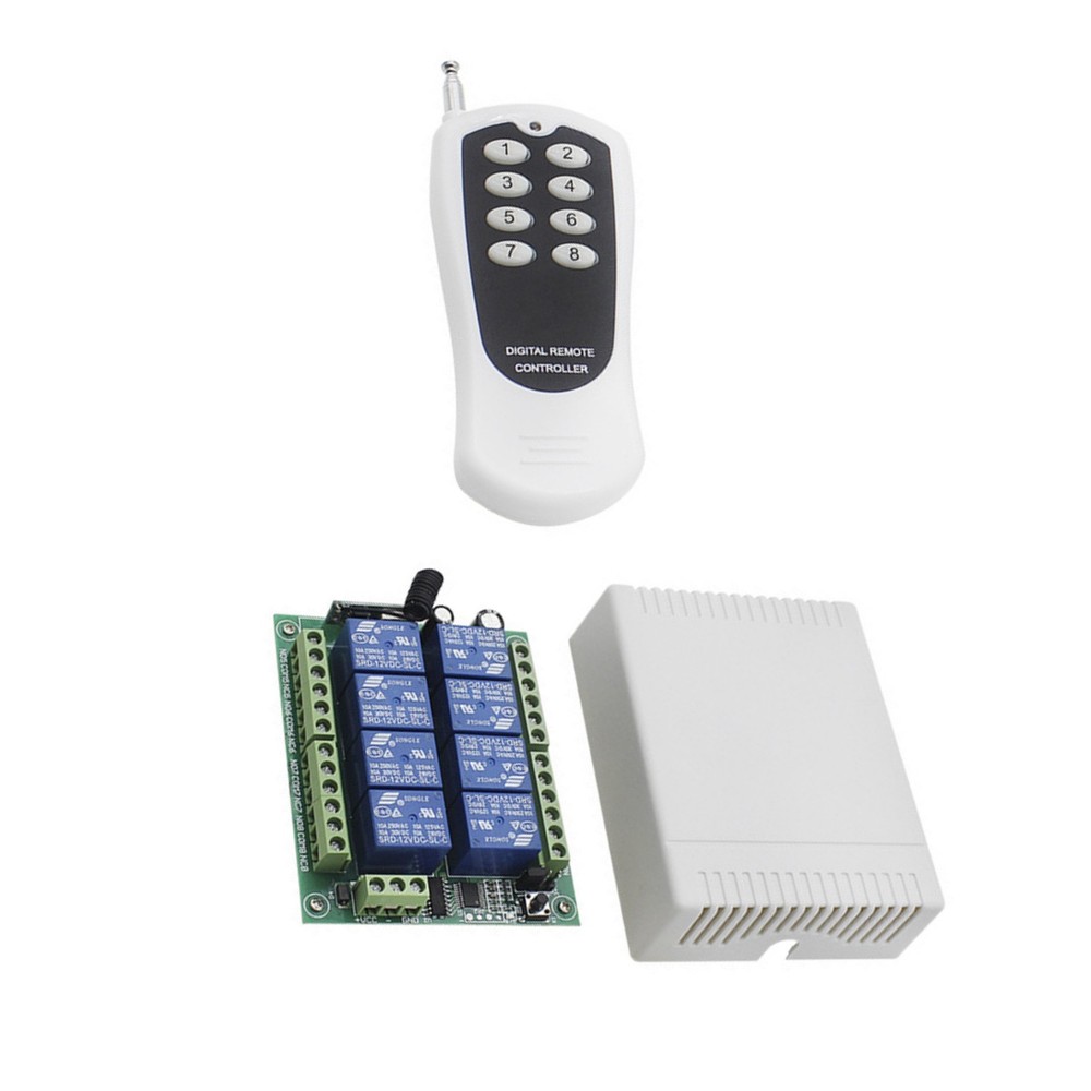 DC12V Relay 433mhz Multi Functional 433mhz 8CH wireless RF Remote Control Switch