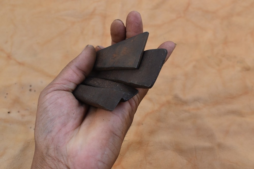 4pcs Vintage Blacksmith iron Chisel Wood Working Bricklayer Tinsmith Chisel Tool