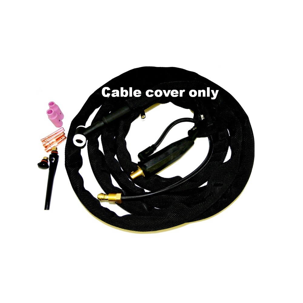 WeldingCity Cable Cover Nylon 24' (L) 4"(W) w/ Zipper TIG Welding Torch 18/20/26