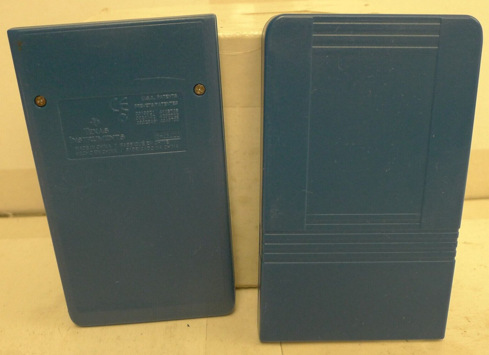 Texas Instruments TI-108 Elementary Solar Calculator Red White Blue +Cov TESTED