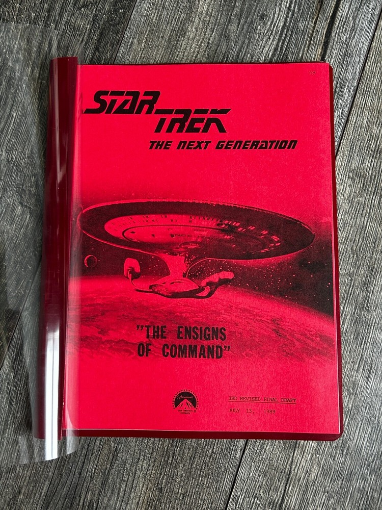 STAR TREK Script The Next Generation Ensigns Of Command 3rd Revised Final Draft