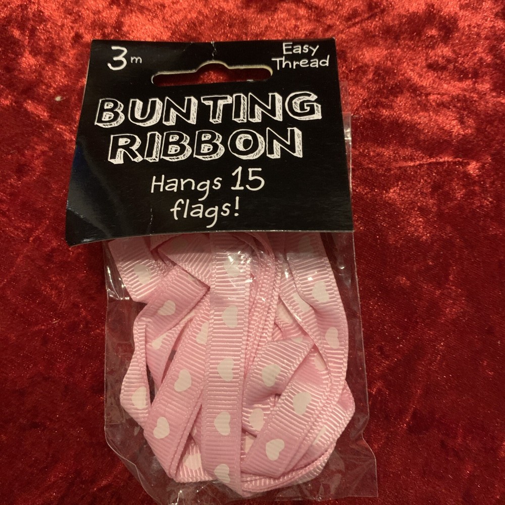 Bunting Ribbon Pink