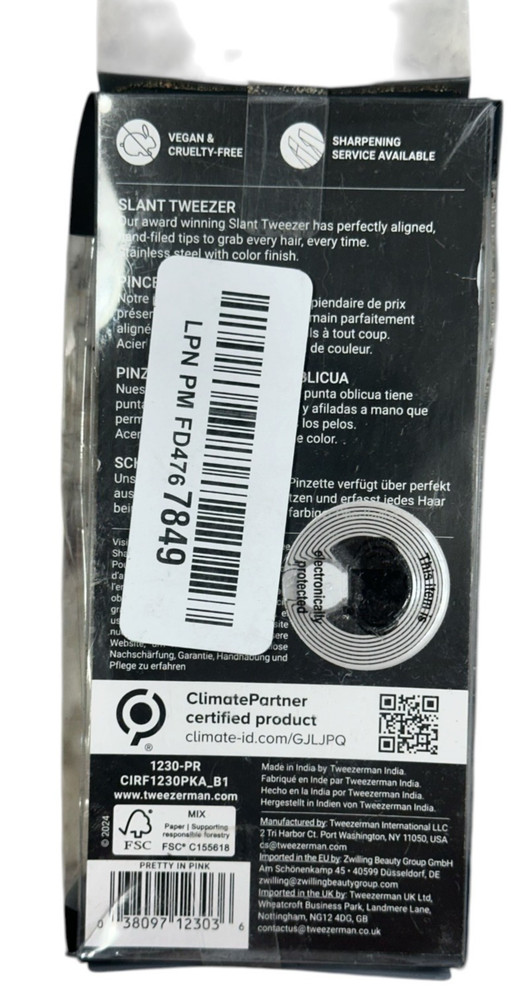 Tweezerman 1230-PR Slant Tweezer