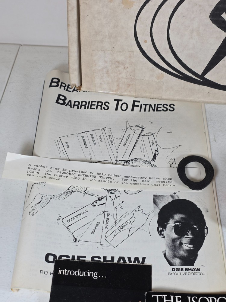 Vintage The Isorobic Exerciser With Instructions & Wall Poster - Complete