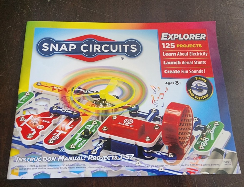 Snap Circuits Explorer Instruction Manual Only Projects 1-57