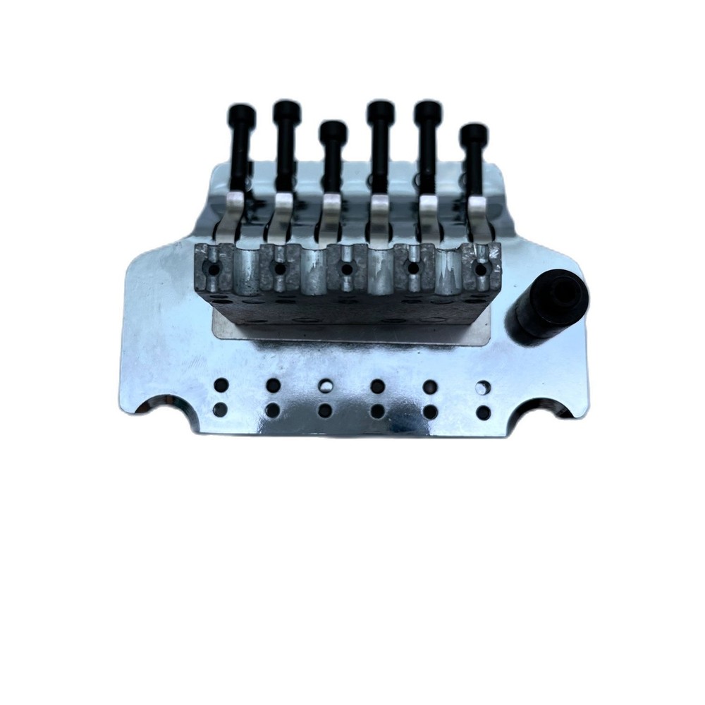 Chrome Electric Guitar Double Locking Tremolo System Bridge
