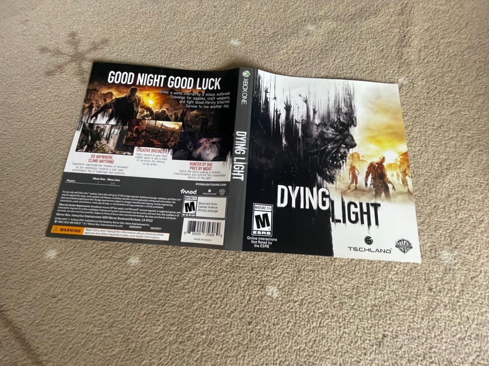Cover Art Only - Xbox One - Dying Light
