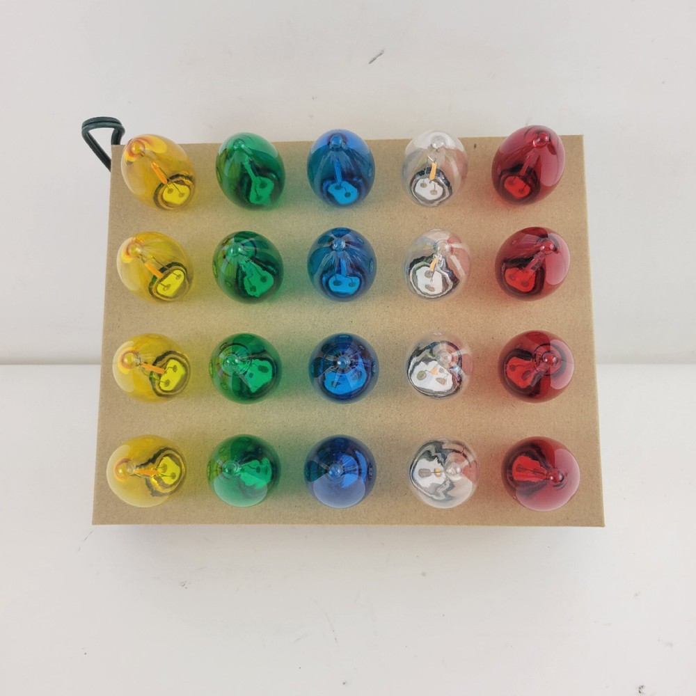 Ebenezer & Co. 20’ Nostalgic Oversized 20 Bulb Light Strand Multicolor QVC