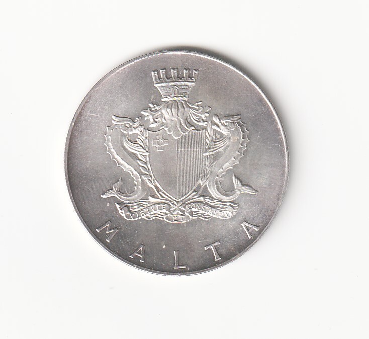 MALTA 2 LIRE 1973