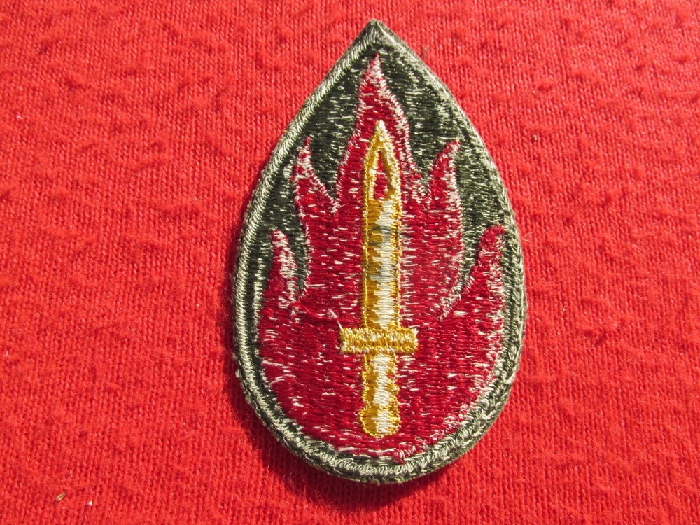 US Army 63rd Division patch cut edge fully Embroidered no glow set