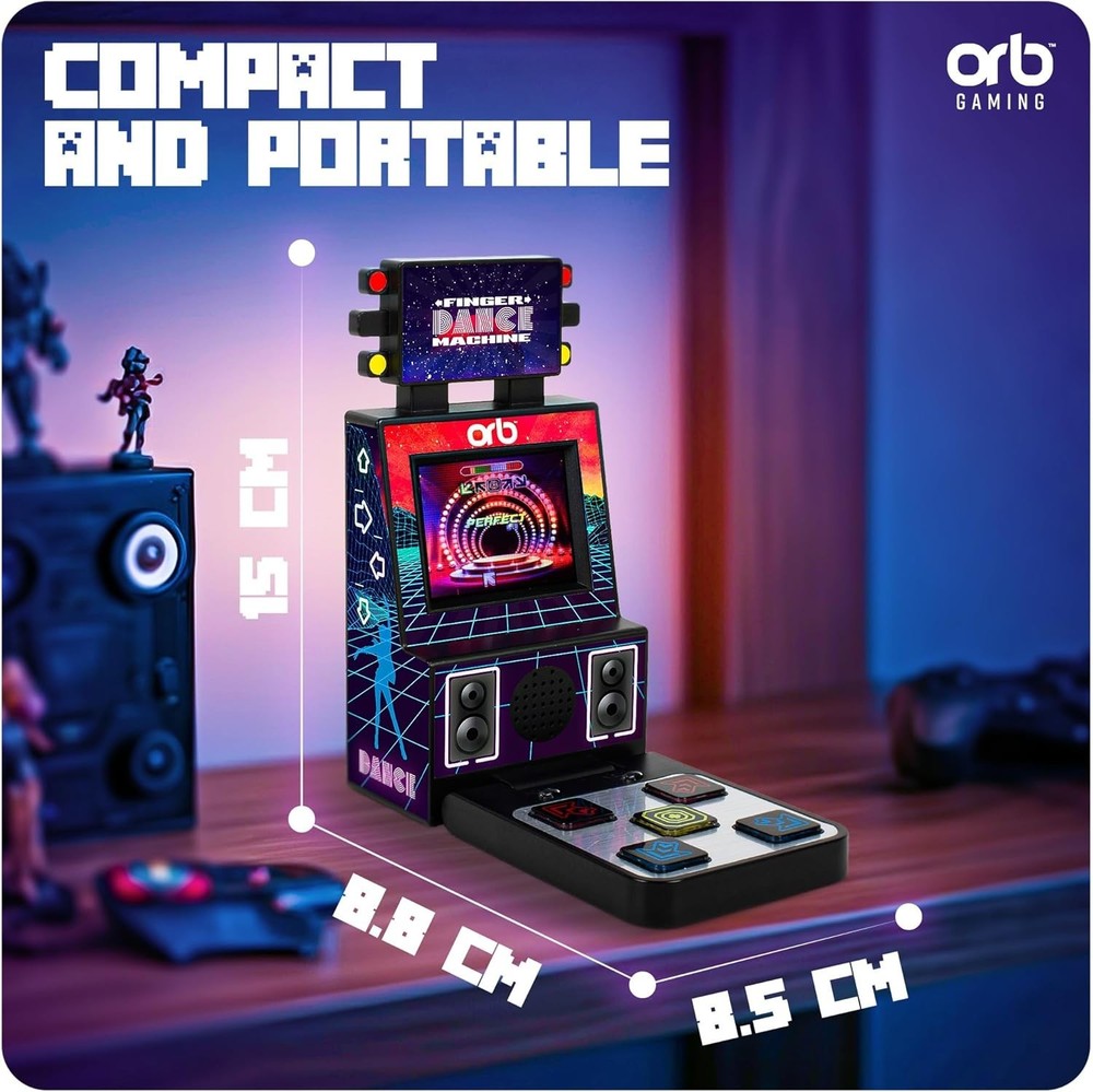 Orb - Mini Finger Dance Arcade Machine, 19 in-Built Songs, 4 Difficulty Level...