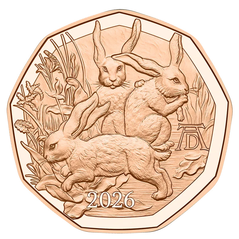 AUSTRIA 5 EURO HAPPY EASTER BUNNY RABBIT 2026 UNC