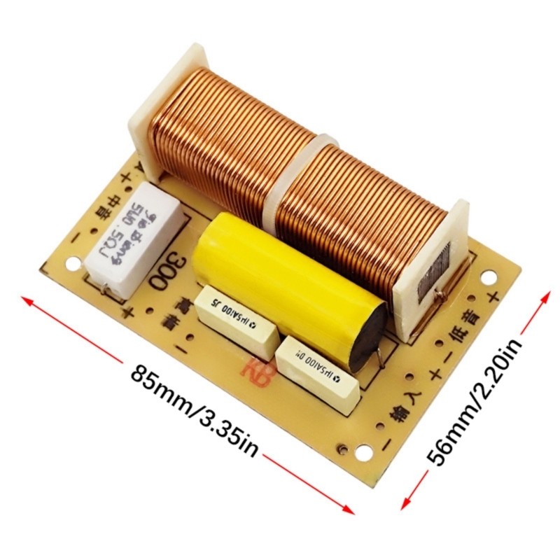 Precise Engineered 3Way Speaker Crossover With Low Loss Design Frequency Divider