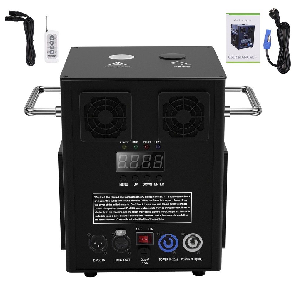 4x 700W Cold Spark Machine Firework Stage Effect Machine DJ Wedding &Flight Case