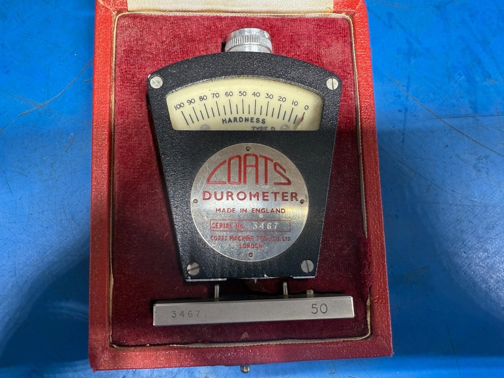 Vintage Coats Machine Tool Co. Ltd Comaco Rubber Hardness Tester