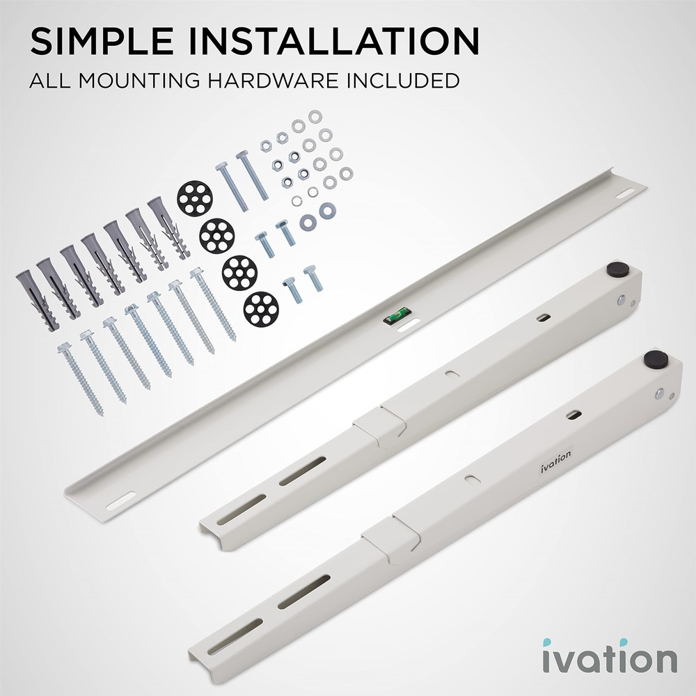 Ivation Split AC Mounting Bracket, Universal Heavy-Duty Outdoor Wall Mount