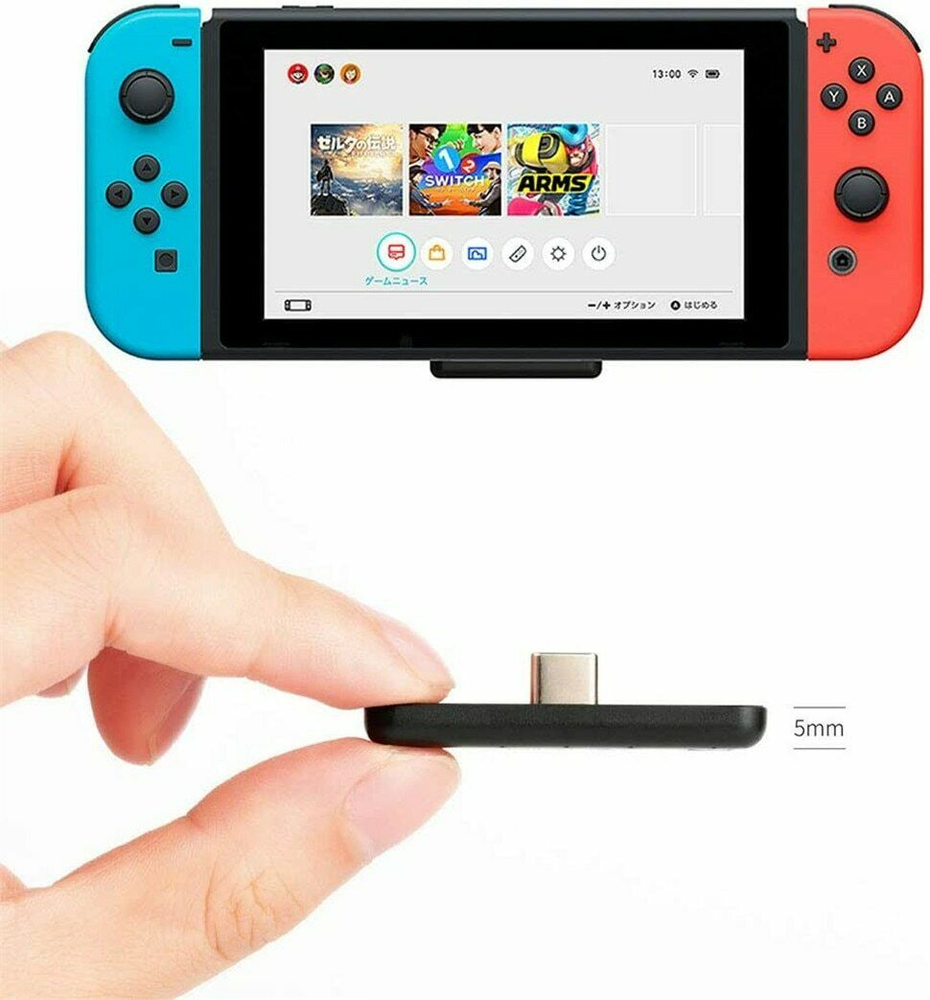 GULIkit Route Air bluetooth Adapter Audio Transmitter Type-C For Nintendo Switch