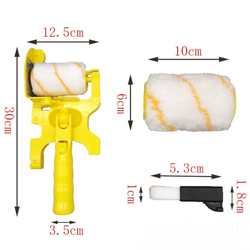 For Wall Ceiling Multifunctional Clean-Cut Paint Edger Roller Brush Safe Tool US
