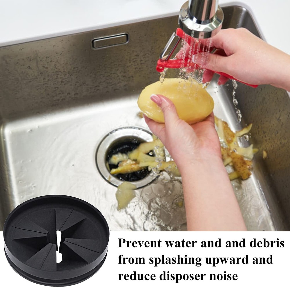 3 3/8" Garbage Disposal Splash Guards (2 Pack) Sink Baffle QCB-AM Replacement...
