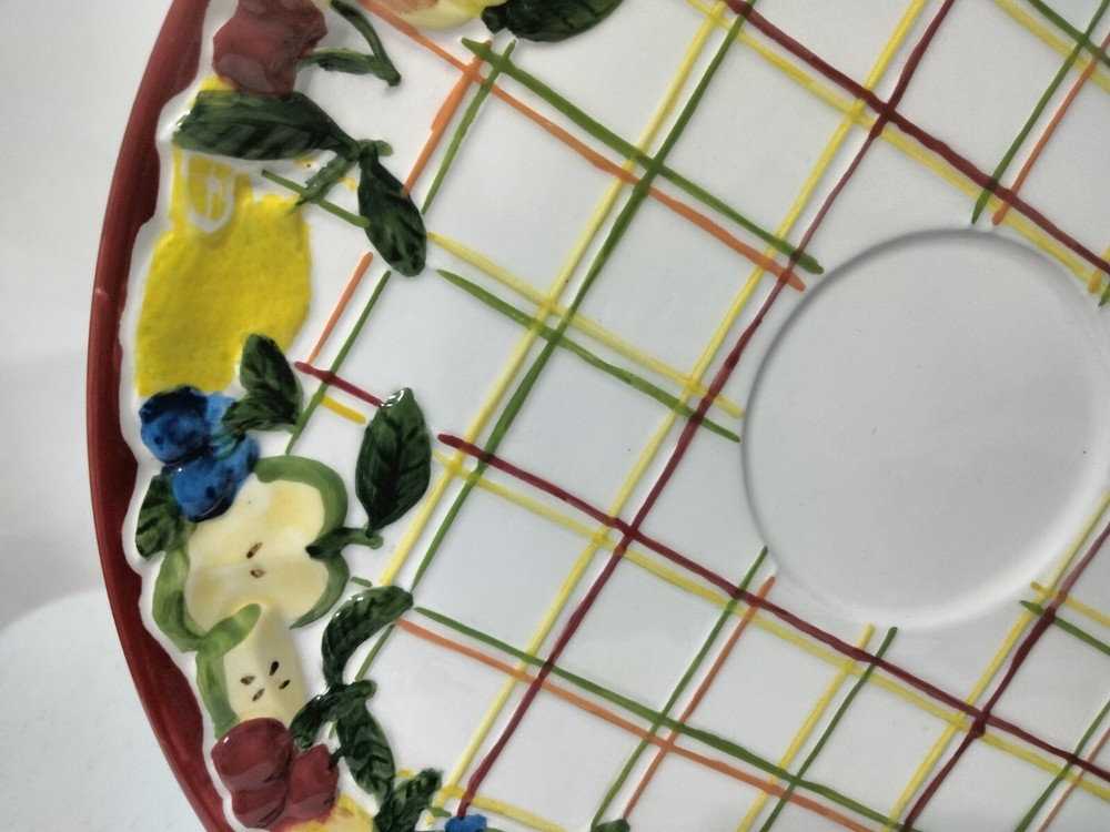 Lady Jayne Ltd Fruit Serving Platter Plate 2004 Ceramic 11in