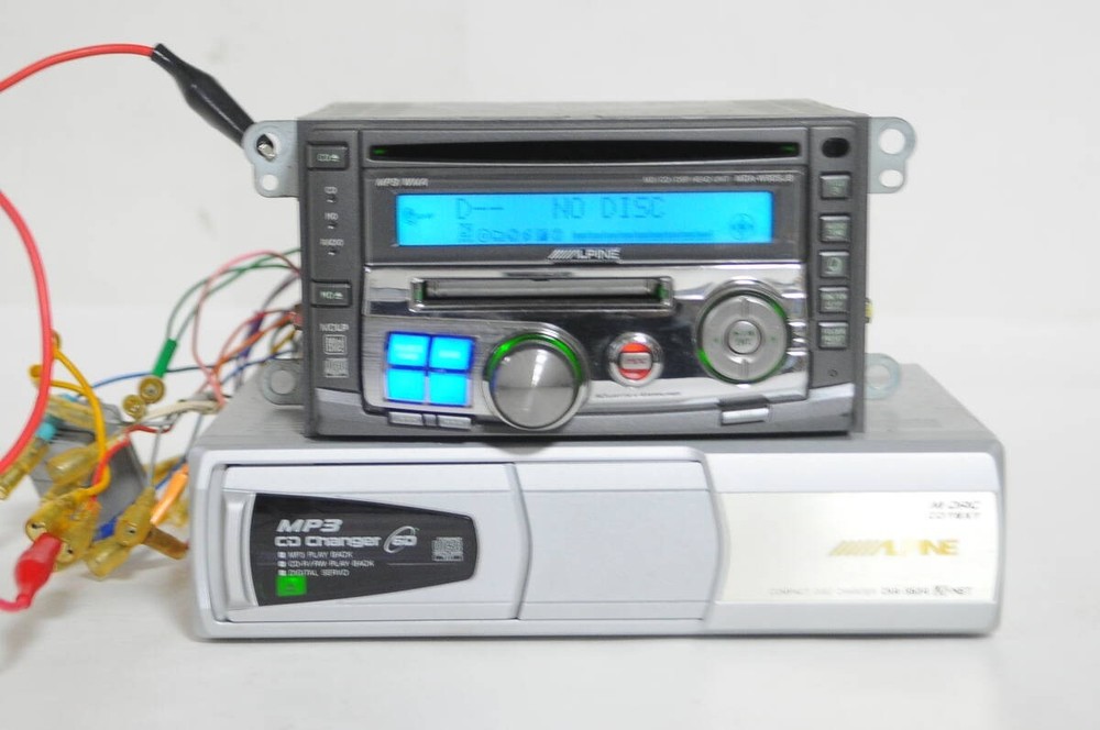 ALPINE MDA-W905JB CD MD Player & CHA-S634 CD Changer Bundle Tested Working