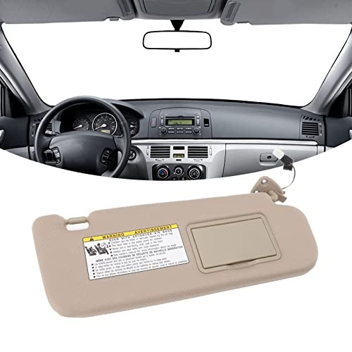 Classic Car Sun Visor Assembly with Makeup Mirror - Replacement for Right